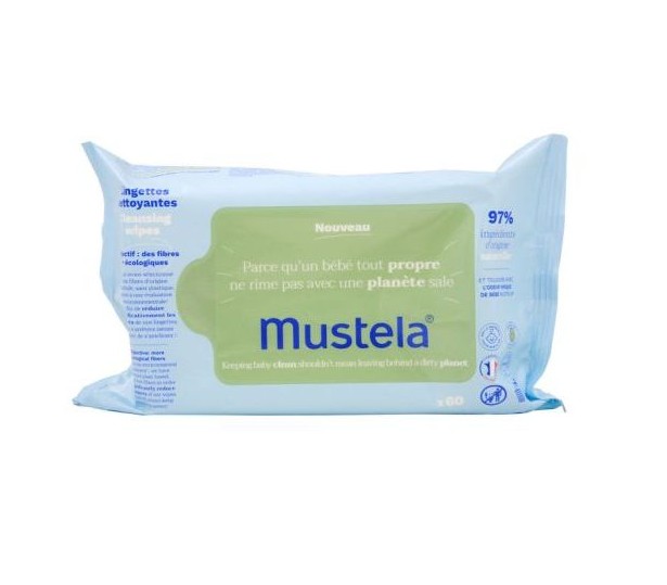 Mustela Lingettes Nettoyantes X60